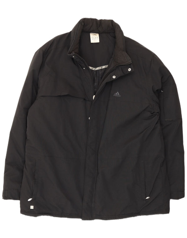 Adidas Herren Windjacke UK 44 2XL Schwarz Polyamid