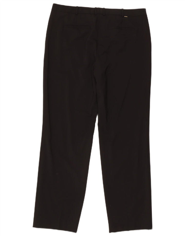 Hugo Boss Damen gerade Anzughose W34 L30 Schwarz
