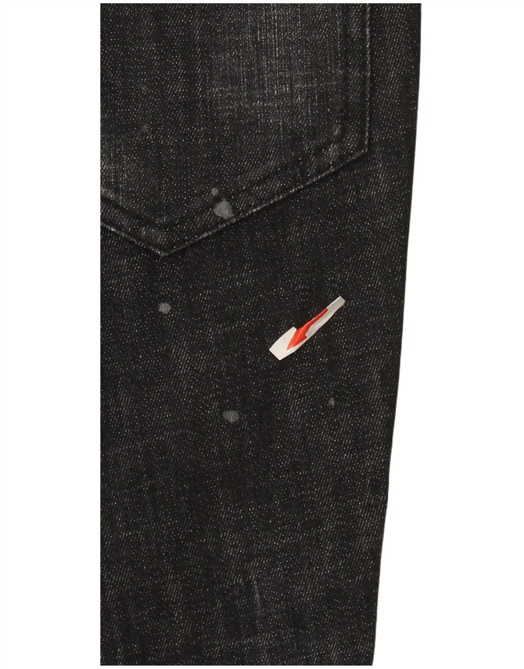 Dsquared2 Damen Straight Jeans IT 44 Medium W30 L26 Schwarze Baumwolle
