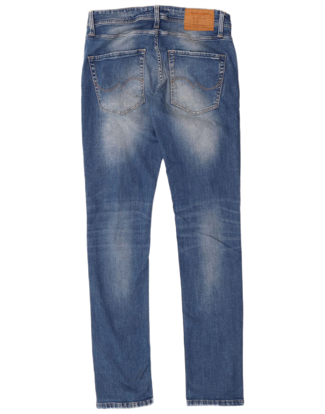 Jack & Jones Herren Tim Slim Jeans W30 L32 Blaue Baumwolle