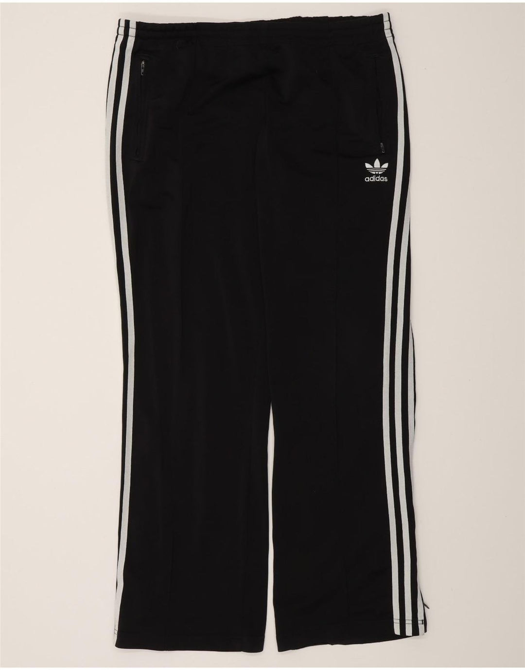 Adidas Damen Trainingshose IT 44 Medium Schwarz Polyester