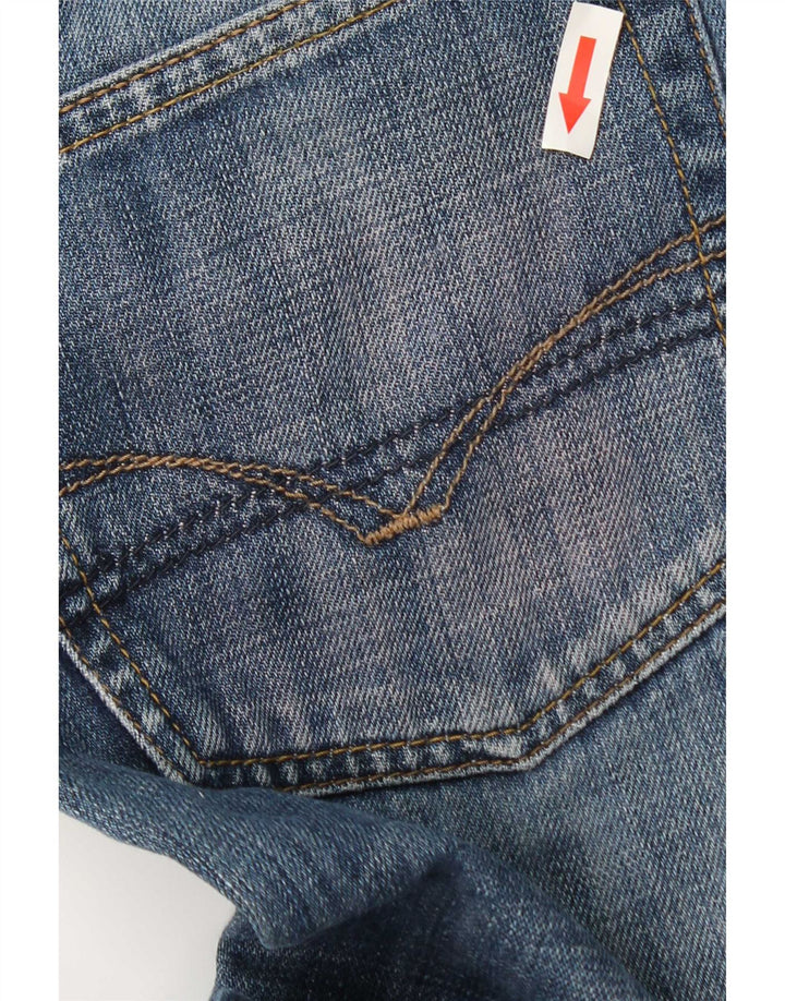 Casucci Herren Straight Jeans W38 L32 Blaue Baumwolle