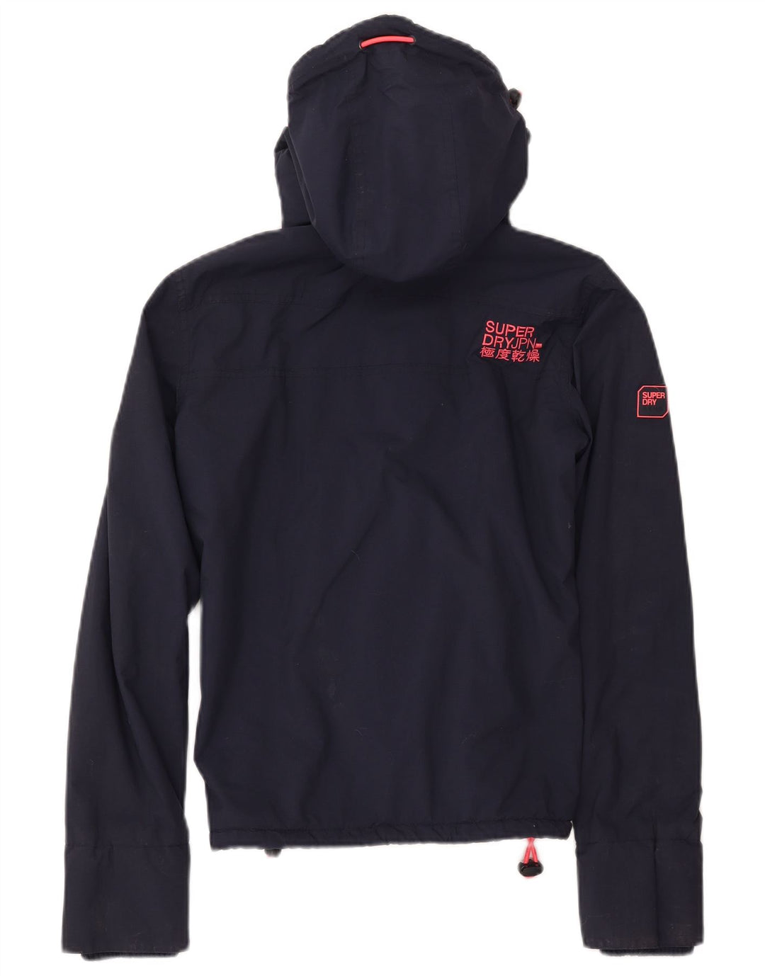 Superdry Damen Windcheater Kapuzen-Windjacke UK 6 XS Marineblau