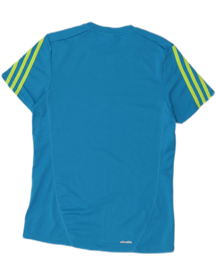 Adidas Herren Climalite Graphic T-Shirt Top XS Blau Polyester