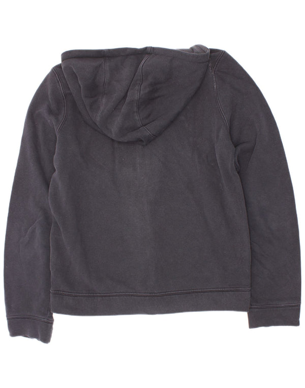 Nike Jungen-Kapuzenpullover mit Reißverschluss, 10–11 Jahre, mittelschwarz, Colourblock-Baumwolle
