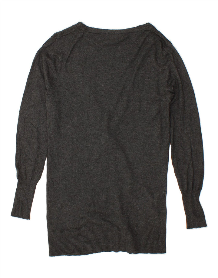 MOSSIMO Womens Cardigan Sweater UK 10 Small Grey Nylon Vintage Mossimo and Second-Hand Mossimo from Messina Hembry 