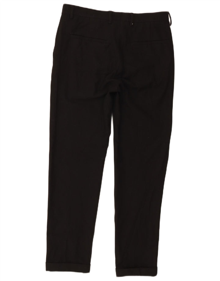 Gerade Capri-Hose für Herren von Zara, EU 38, Größe S, W30, L20, Schwarz