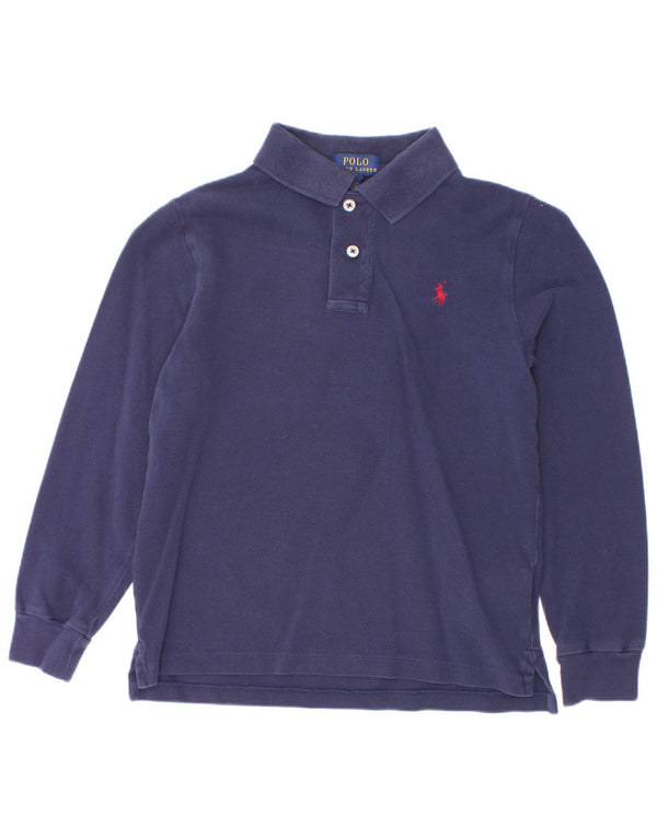 Polo Ralph Lauren Langarmhemd für Jungen, 6–7 Jahre, Marineblau, Baumwolle