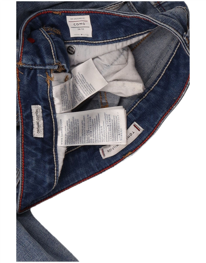 Tommy Hilfiger Damen Como Jegging Jeans W28 L32 Blaue Baumwolle