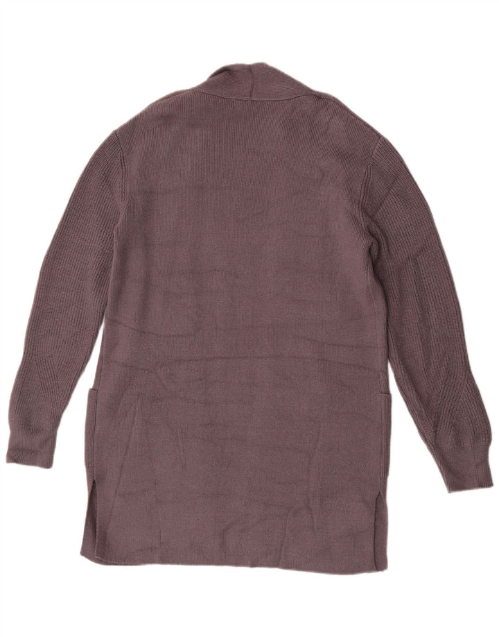 Marks & Spencer Damen Longline-Cardigan-Pullover UK 10 Small Lila