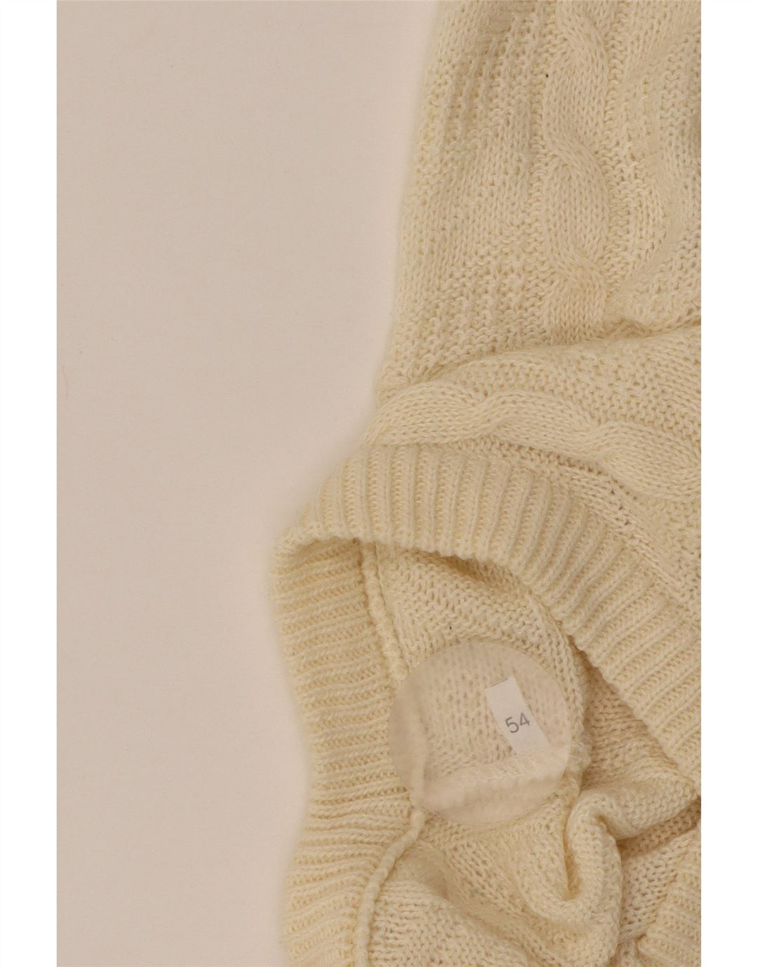 VINTAGE Herren Pullover mit V-Ausschnitt IT 54 XL Beige