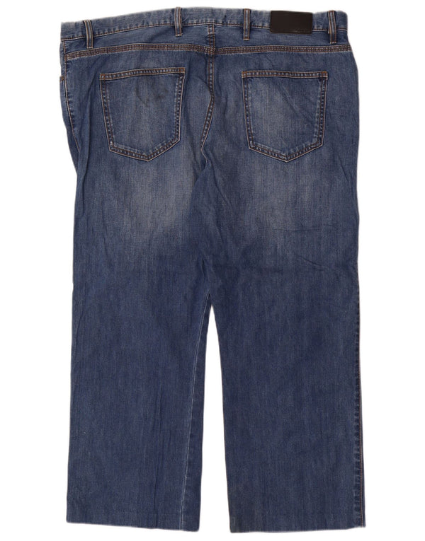 Marks & Spencer Herren Autograph Straight Jeans W42 L27 Blaue Baumwolle