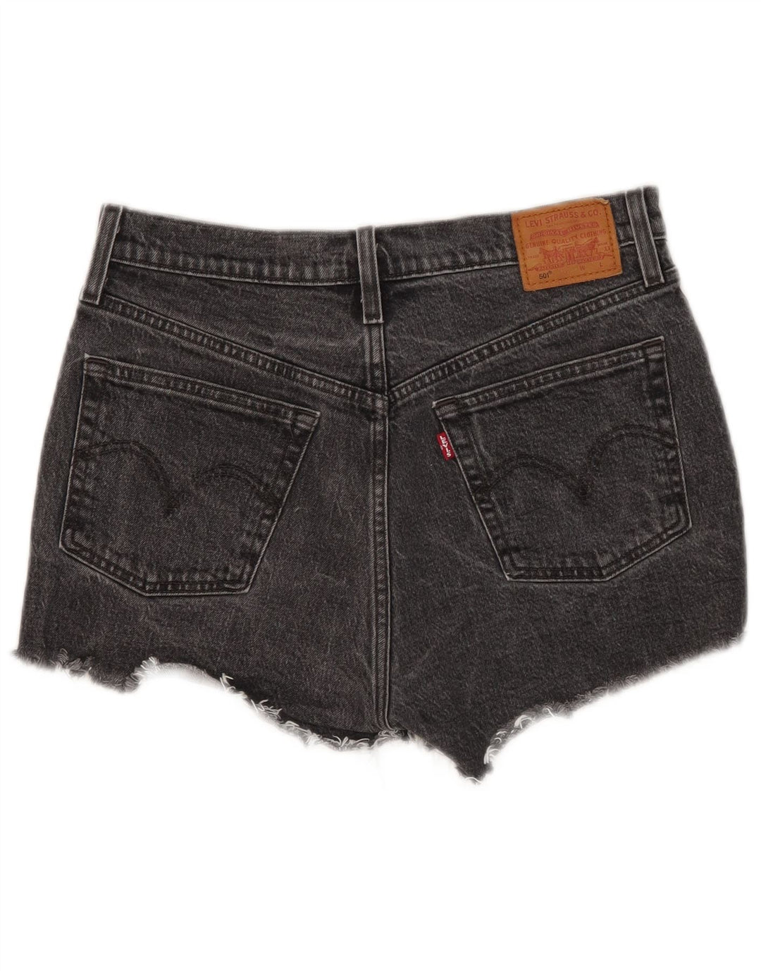 Levi's Damen 501 Denim Shorts W28 Mittelschwarze Baumwolle