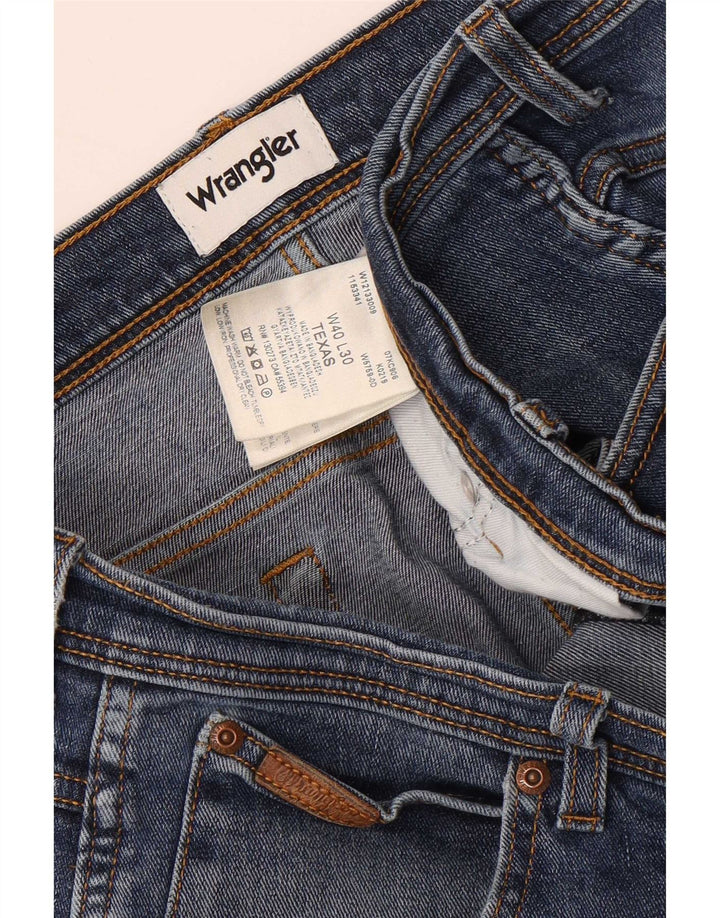Wrangler Herren Texas Straight Jeans W40 L27 Blaue Baumwolle