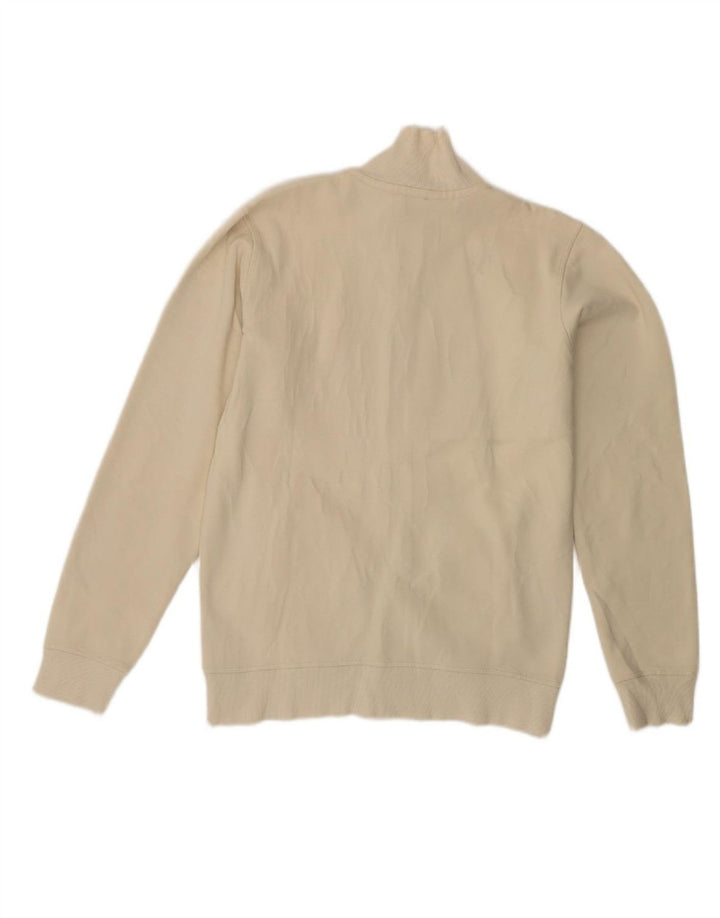 BENETTON Mens Graphic Tracksuit Top Jacket Medium Off White Vintage Benetton and Second-Hand Benetton from Messina Hembry 