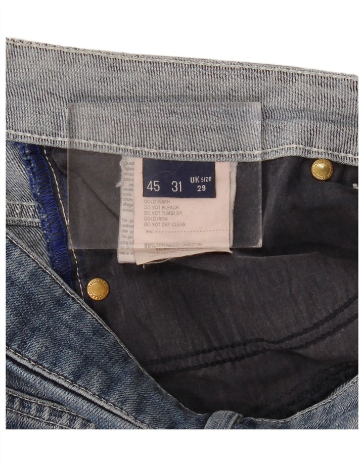 Trussardi Damen Straight Jeans W29 L33 Blaue Baumwolle