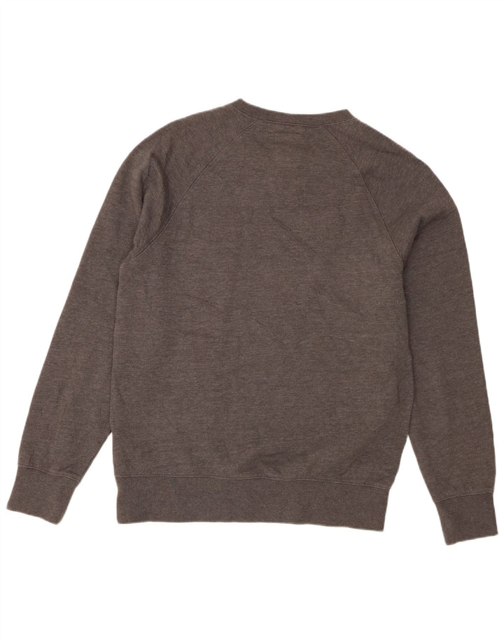 Guess Herren-Sweatshirt mit grafischem Muster, Gr. 36, Größe S, grau gefleckte Baumwolle