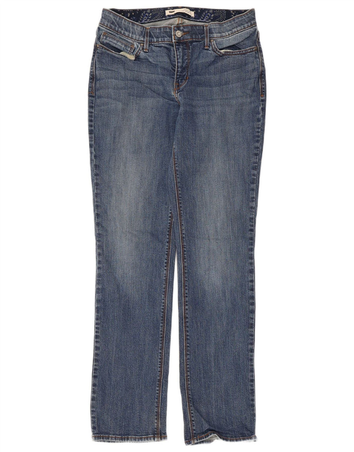 Levi's Damen 525 Straight Jeans W30 L32 Blaue Baumwolle
