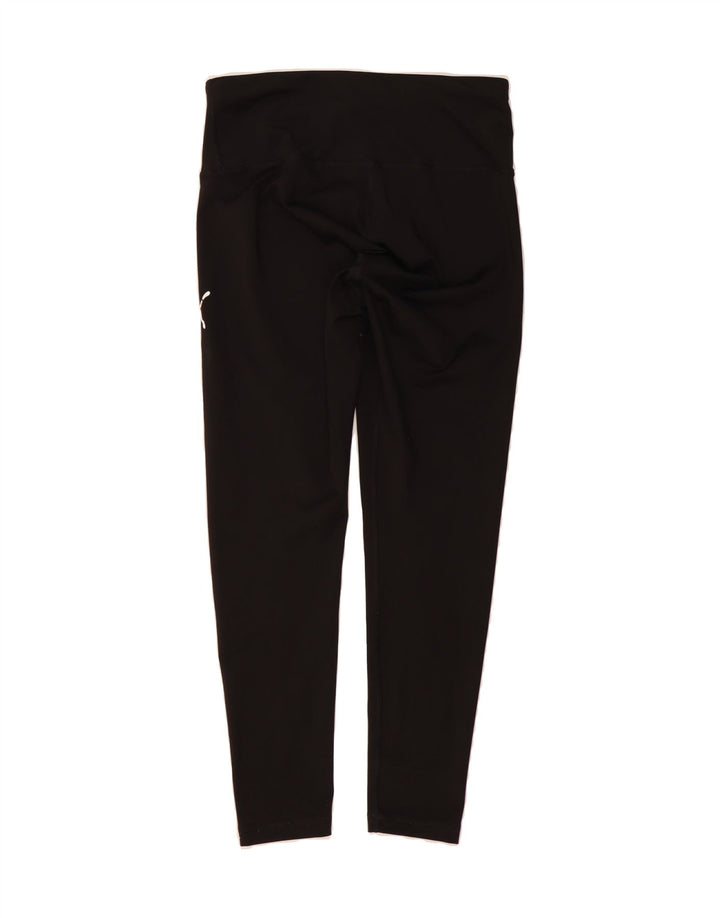 PUMA Womens Leggings UK 12 Medium  Black Vintage Puma and Second-Hand Puma from Messina Hembry 