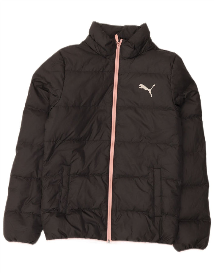 Puma Mädchen wattierte Jacke 13-14 Jahre Grau