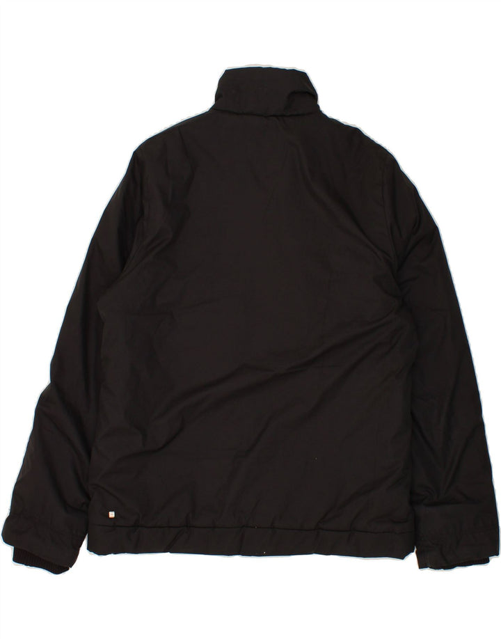 PUMA Womens Windbreaker Jacket UK 16 Large  Black Polyester Vintage Puma and Second-Hand Puma from Messina Hembry 