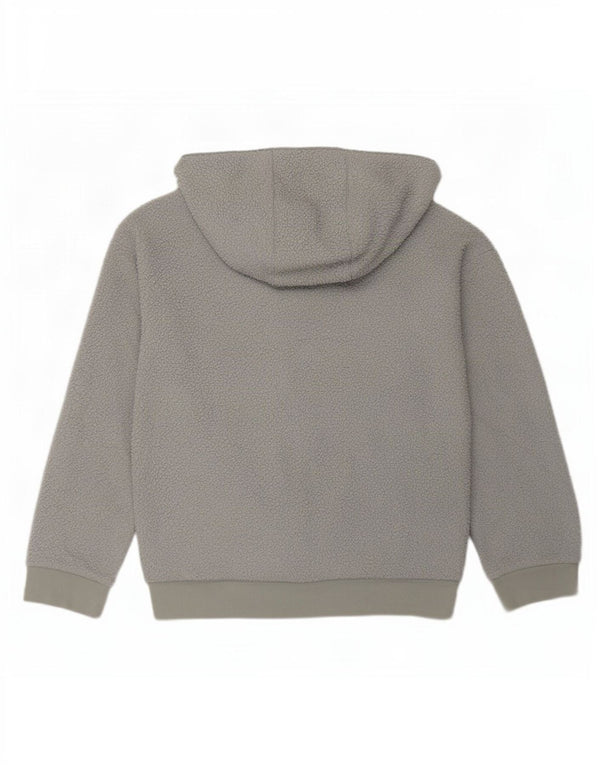 Nike Kapuzen-Fleecejacke für Jungen, 11–12 Jahre, mittelgraues Polyester