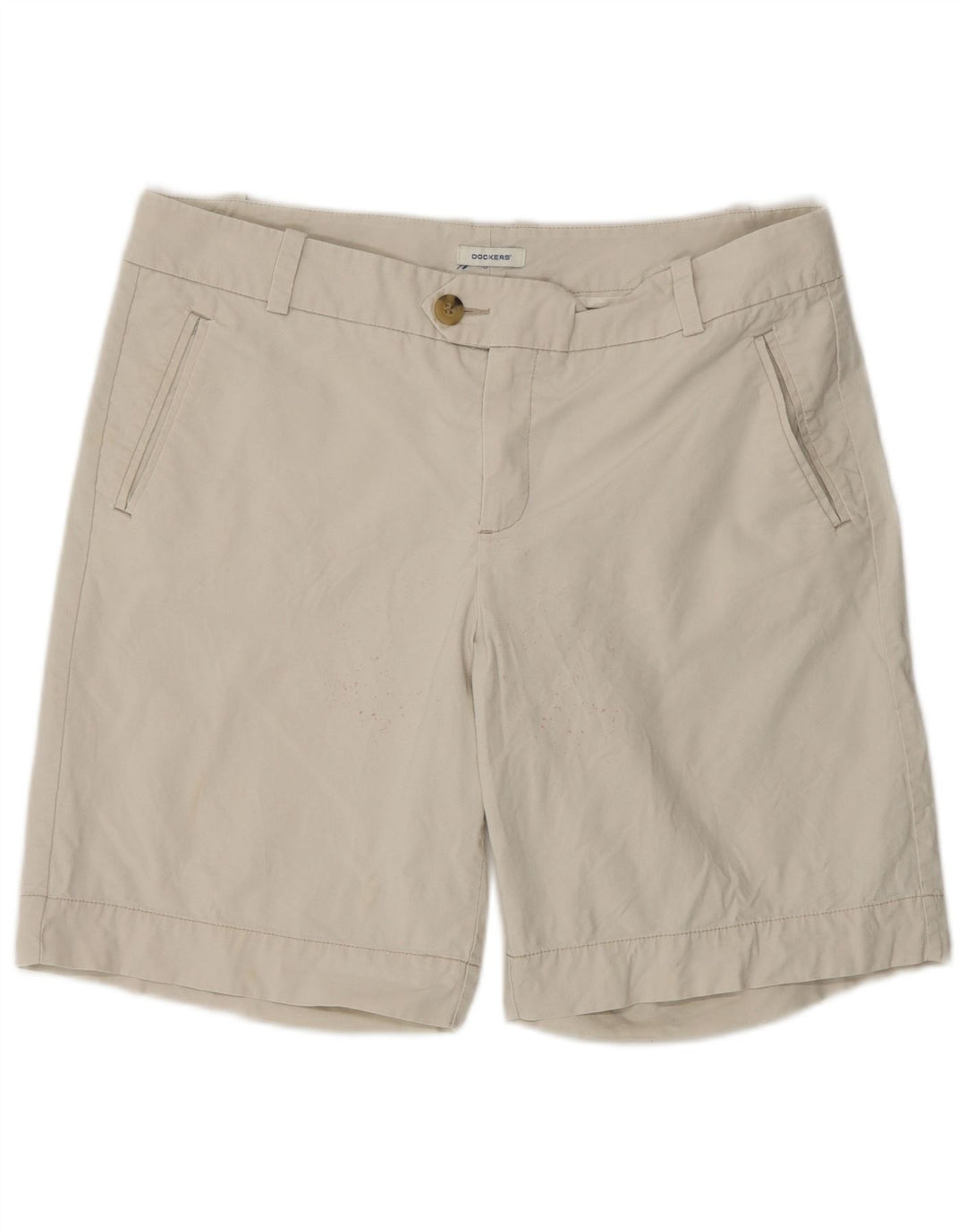 Dockers Damen Chino-Shorts US 12 Large W36 Beige Baumwolle