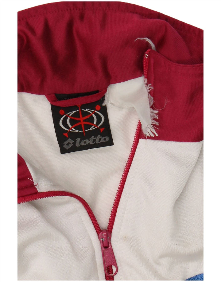 Lotto Herren-Trainingsanzug-Top-Jacke, groß, rosa, Farbblock