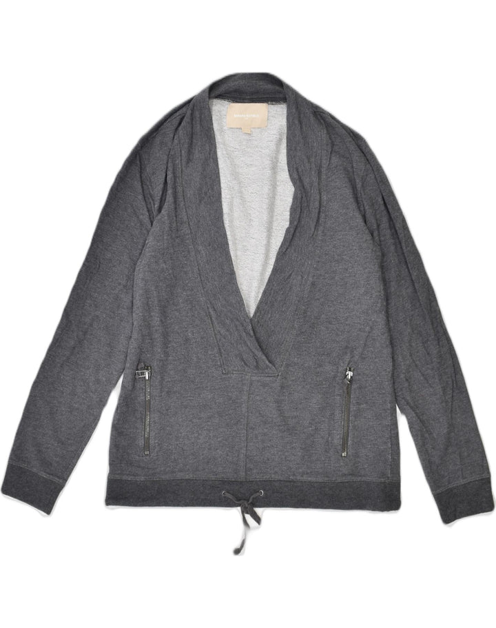 BANANA REPUBLIC Womens Sweatshirt Jumper UK 14 Medium Grey Cotton | Vintage Banana Republic | Thrift | Second-Hand Banana Republic | Used Clothing | Messina Hembry 