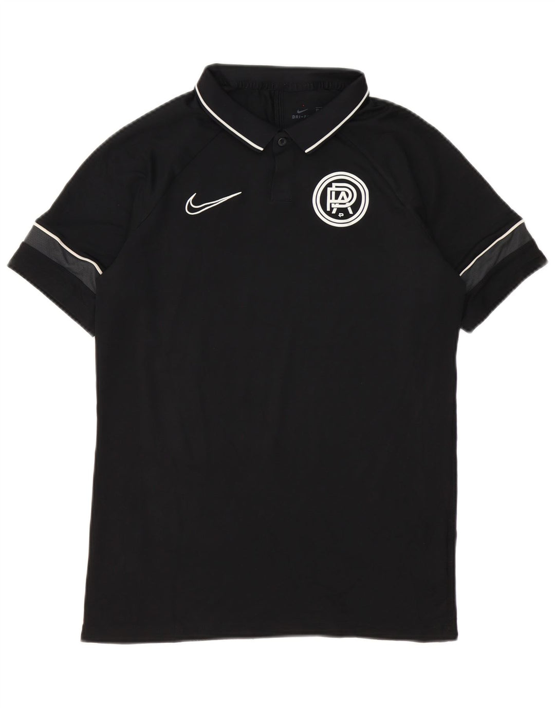 Nike Herren Pro Direct Academy Grafik-Poloshirt, mittelschwarz, Farbblock