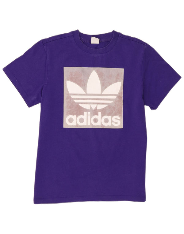 Adidas Herren Grafik T-Shirt Top Small Lila Baumwolle