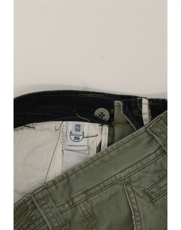 NORTH SAILS Mens Chino Shorts IT 46 Small W30  Green Cotton Vintage North Sails and Second-Hand North Sails from Messina Hembry 