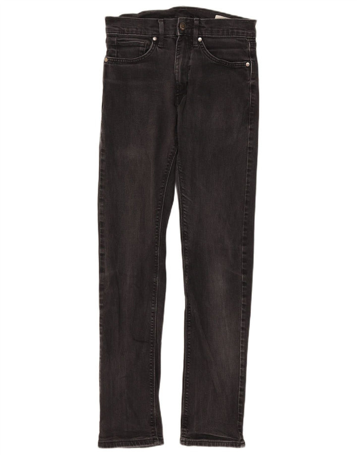 Marks & Spencer Herren Skinny Jeans W28 L30 Schwarze Baumwolle