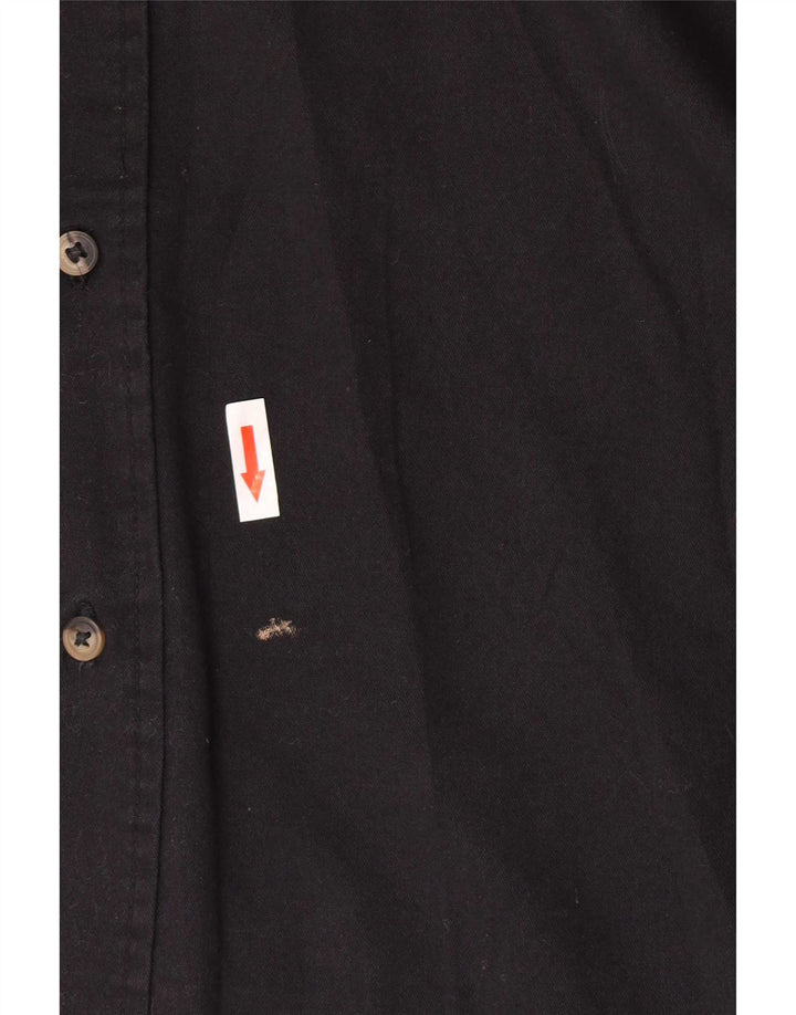 Wrangler Herrenhemd 2XL Schwarz Baumwolle