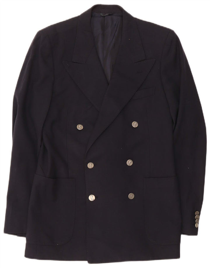 Yves Saint Laurent Herren Blazerjacke IT 48 Mittelmarineblau