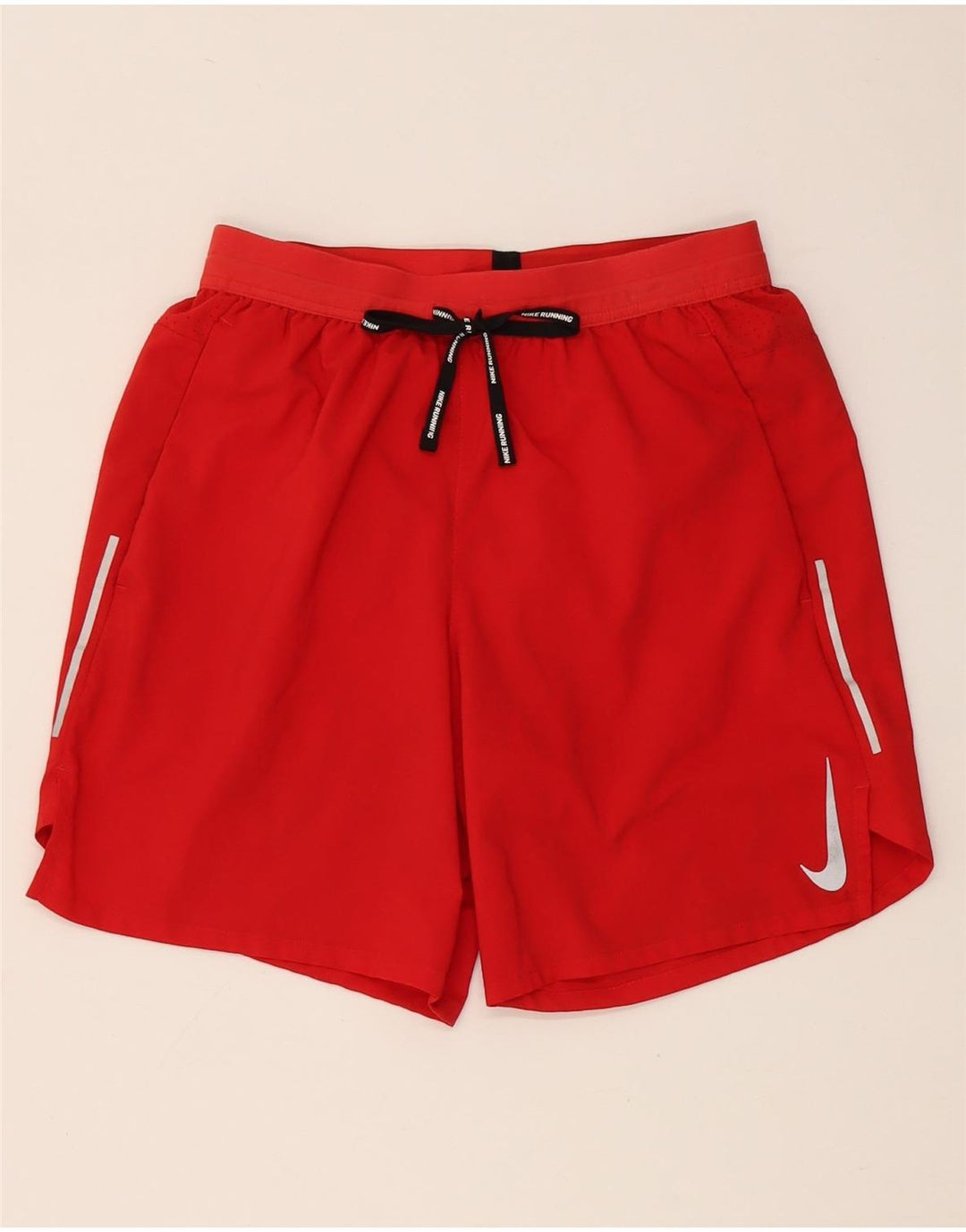 Nike Damen Dri Fit Sport Shorts UK 8 Small Rot Polyester