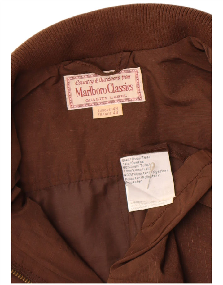 Marlboro Classics Damen Utility-Jacke EU 44 XL Braunes Leinen