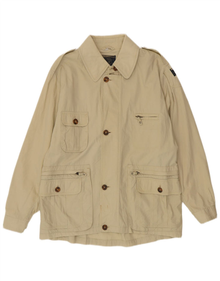 Vintage Herren Militärjacke UK 38 Medium Beige