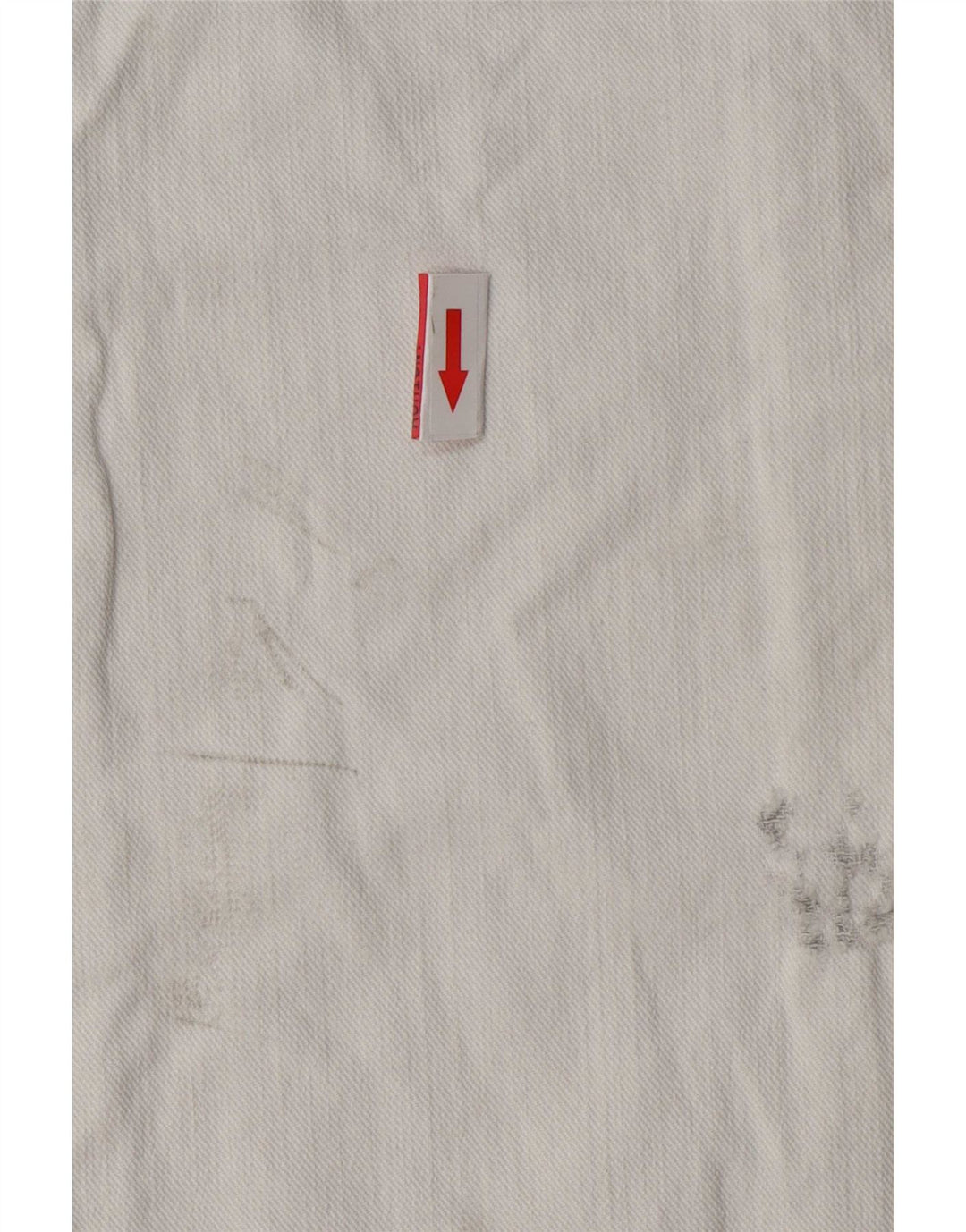 Vintage Damen Distressed Straight Jeans W26 L33 Weiß