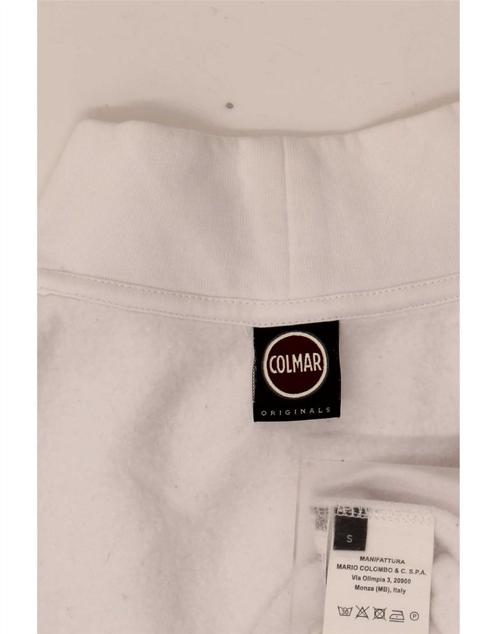 Übergroßer Sweatshirt-Pullover für Damen von Colmar, UK 10, Größe S, weiße Baumwolle