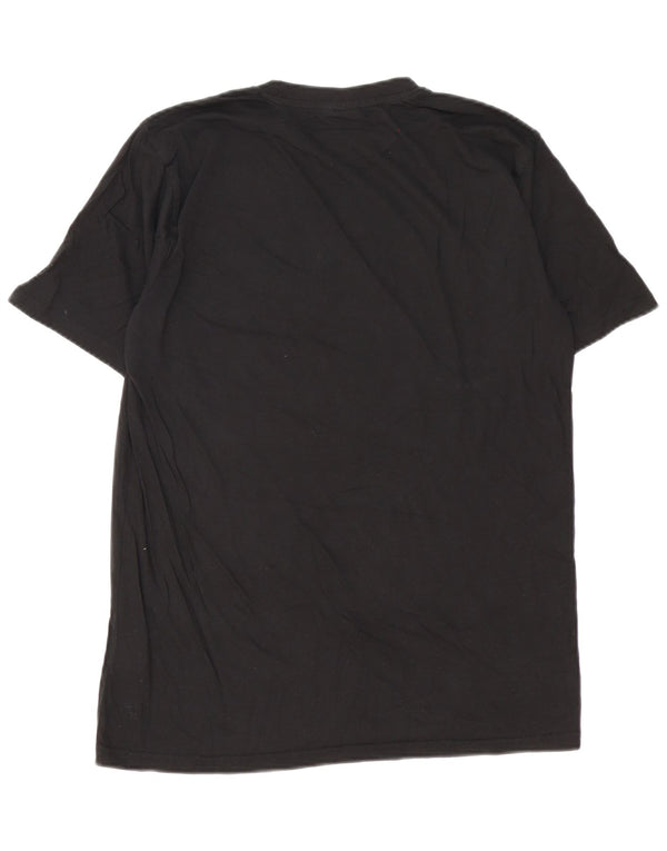 Sergio Tacchini Herren Grafik T-Shirt Top XL Schwarz Baumwolle