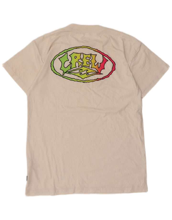 Billabong Herren-T-Shirt mit Grafik, Größe S, weiße Baumwolle