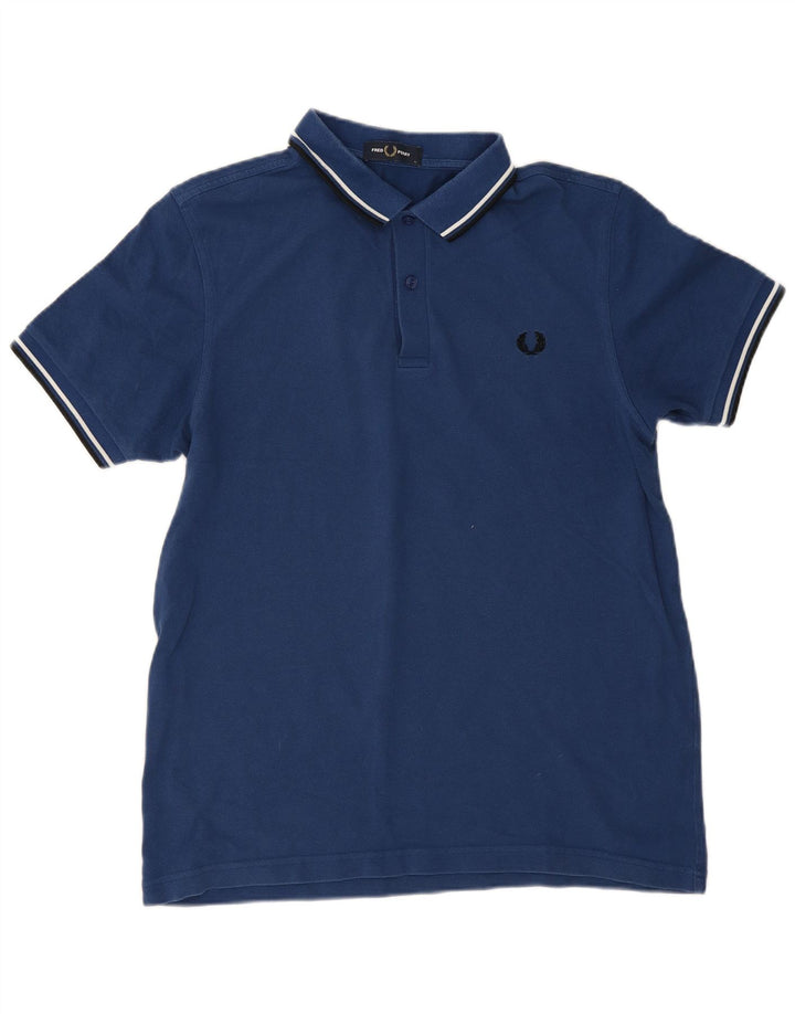 Fred Perry Herren-Poloshirt, große marineblaue Baumwolle