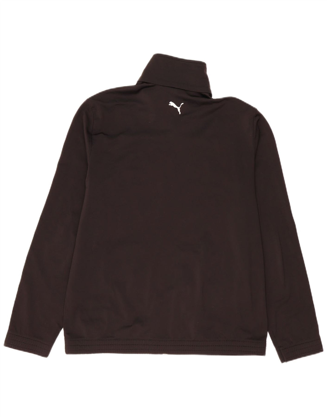 PUMA Herren-Trainingsanzug-Top-Jacke, großes schwarzes Farbblock-Polyester