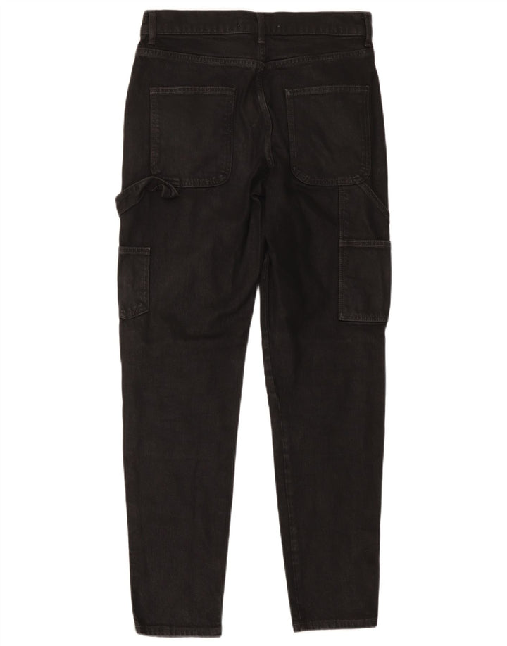 Zara Herren Cargo Slim Jeans EU 38 Small W30 L30 Schwarze Baumwolle