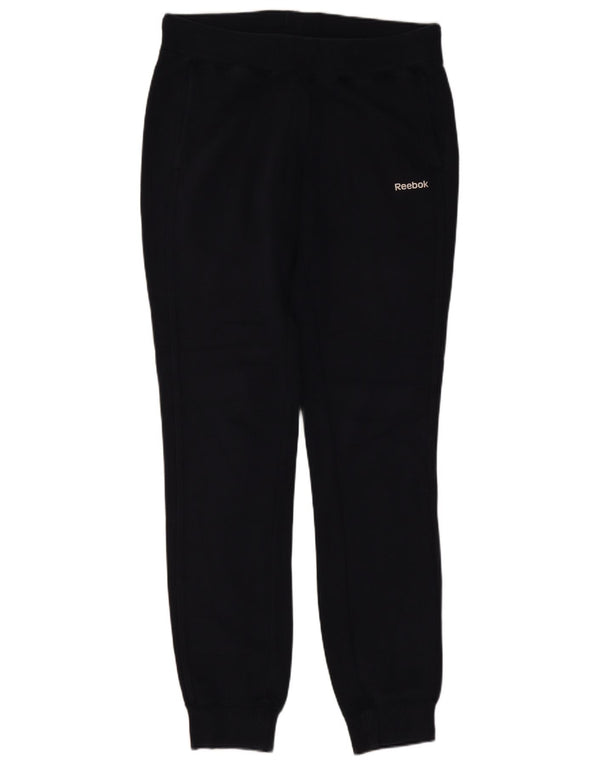 Reebok Damen Trainingshose Jogger UK 4/6 XS Marineblau Baumwolle