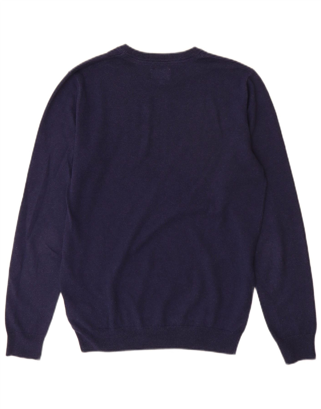 Wrangler Herren-Pullover mit U-Boot-Ausschnitt, mittlere marineblaue Baumwolle