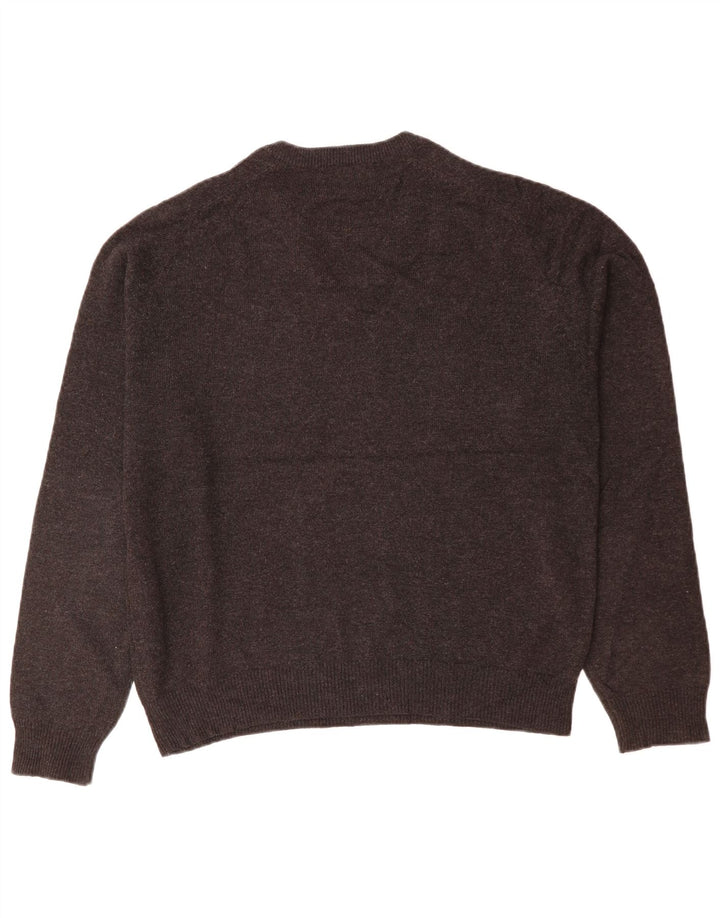 Marks & Spencer Herren Blauer Harbor-Pullover mit V-Ausschnitt Mittelgrau