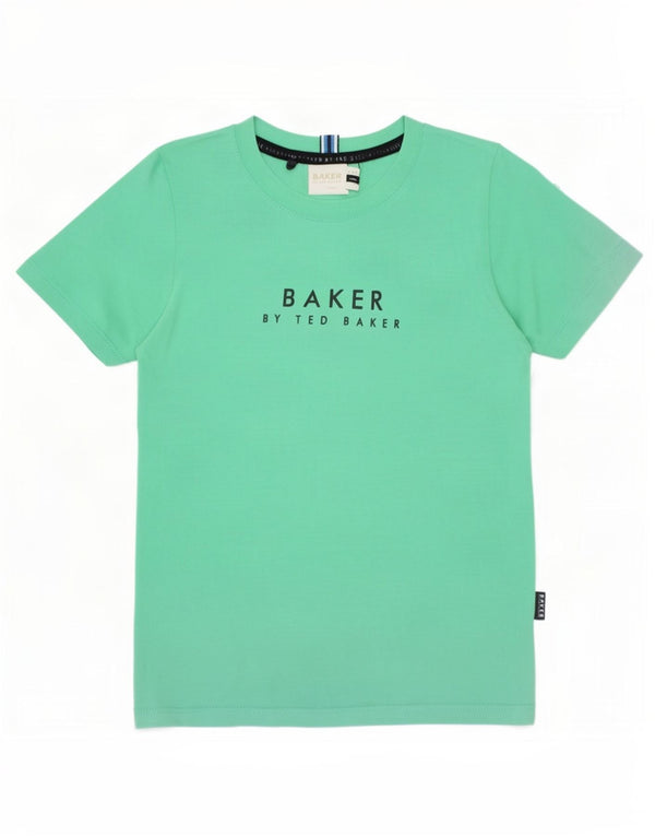 Ted Baker Jungen-T-Shirt mit Grafik, 3–4 Jahre, grüne Baumwolle