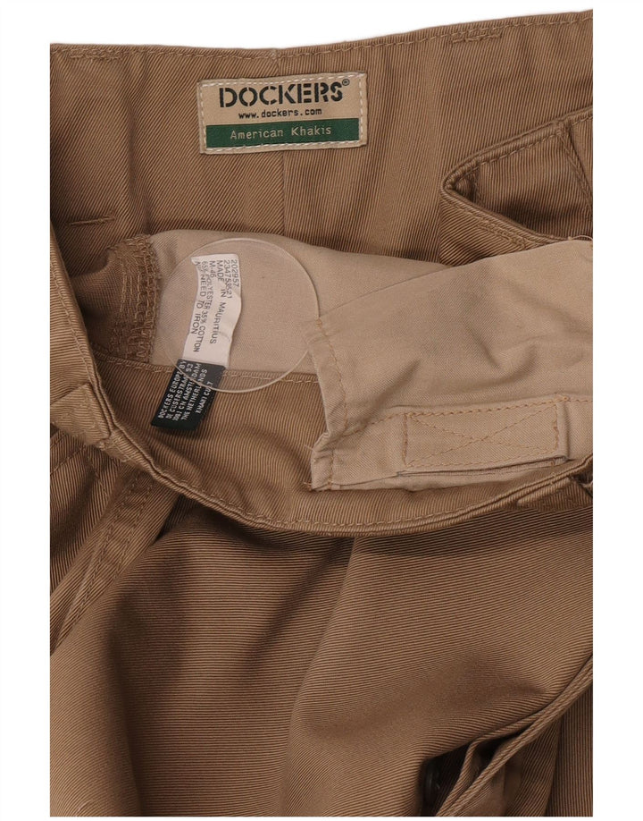 Dockers Herren Khakis Straight Cargo Hose W34 L34 Beige Polyester